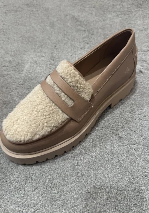 APPLE OF EDEN Cappuccino Fluffy Loafers