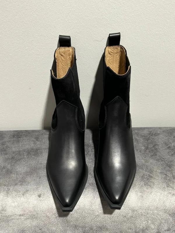 COPENHAGEN Black Leather Boots