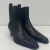 COPENHAGEN Smooth Black Ankle Boot