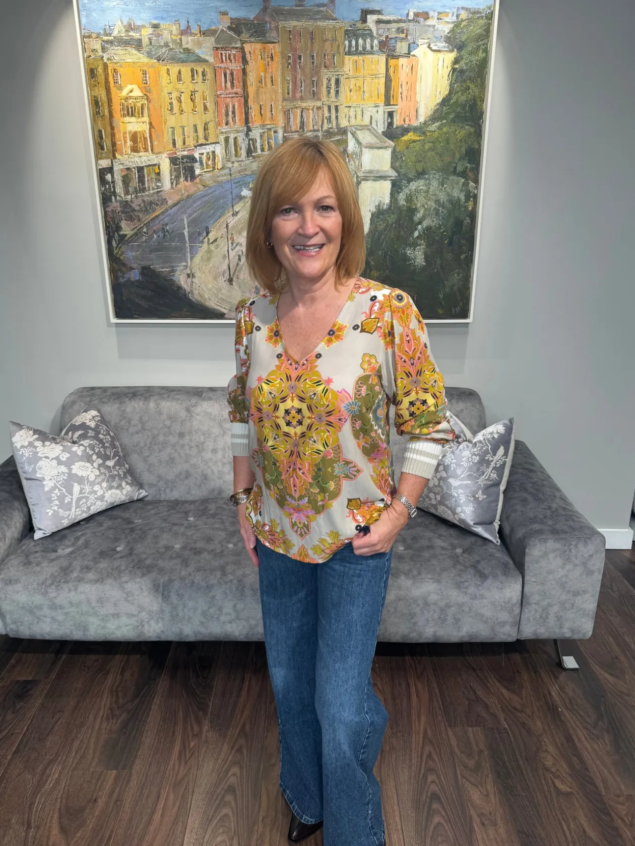 emily_beige_patterned_blo_0.webp EMILY Beige Patterned Blouse