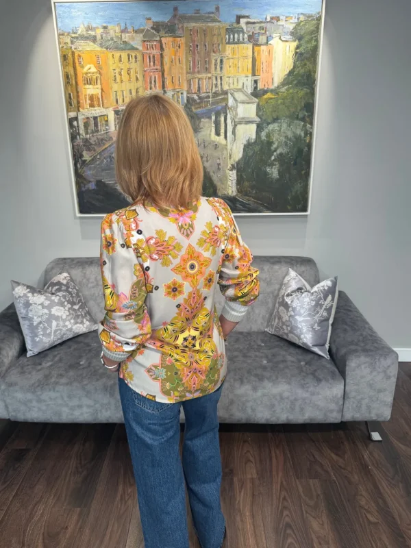EMILY Beige Patterned Blouse