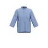 EMME Blue Blouse Rhinestone Detail