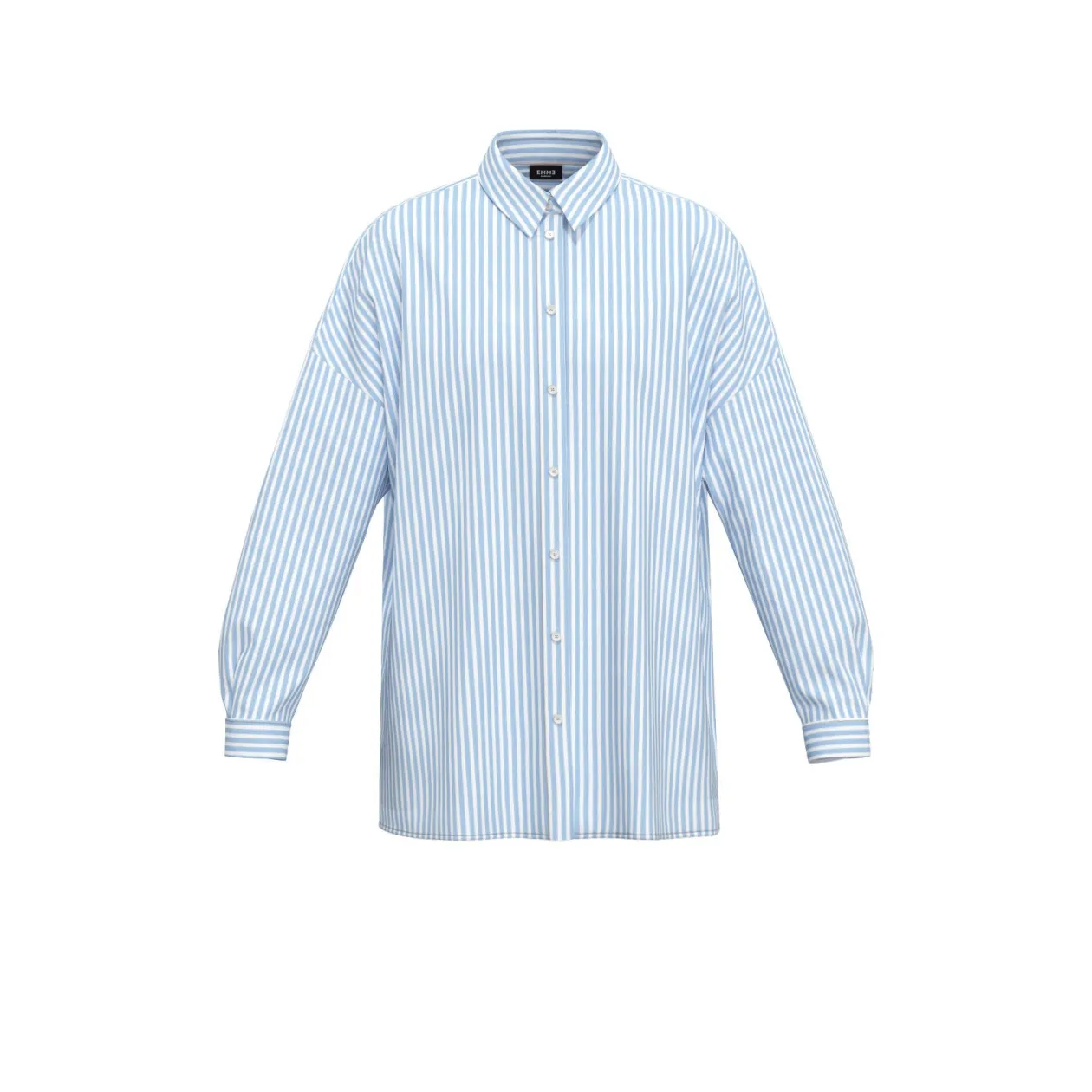 emme_blue_striped_shirt_0.webp EMME Blue Striped Shirt