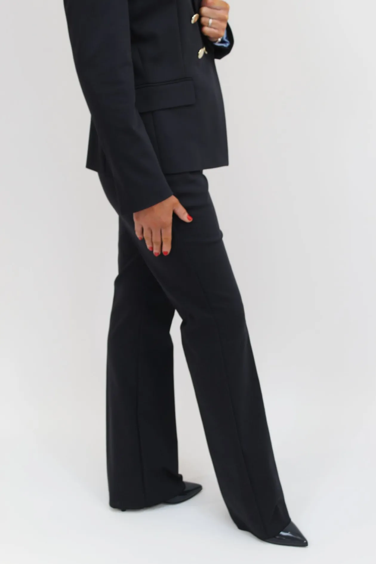 emme_navy_flared_trousers_2.webp EMME Navy Flared Trousers