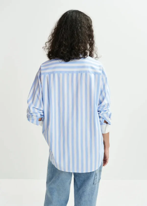 ESSENTIEL Blue & White Pinstripe Shirt