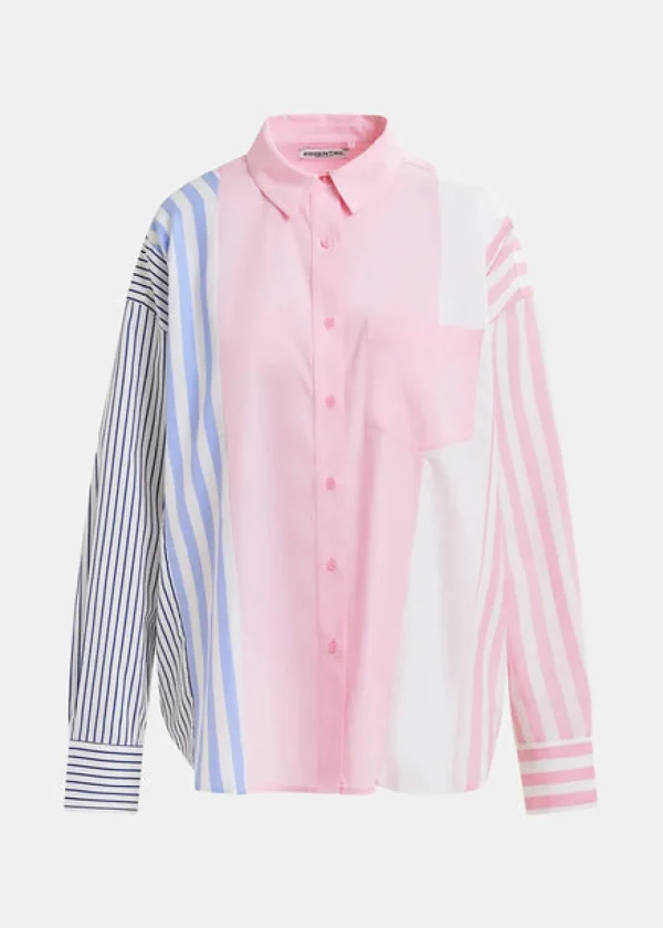 ESSENTIEL Pink & White Stripe Shirt