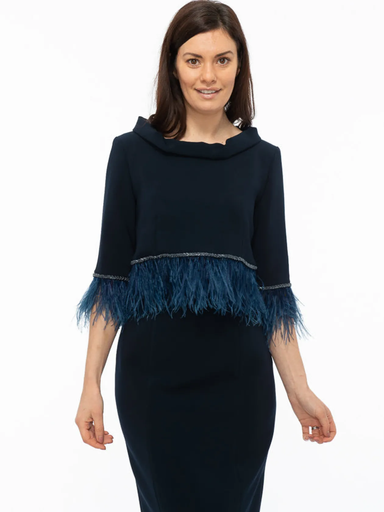 fely_campo_navy_suit_with_4.webp Fely Campo Navy Suit with Feather Trim
