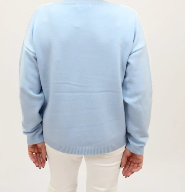 FRIEDA & FREDDIES Blue Stitch Sweater
