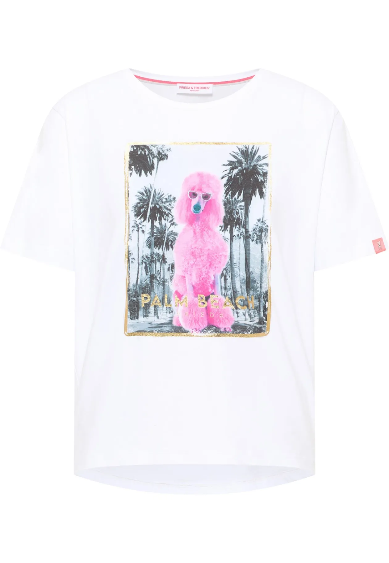 frieda_amp_freddies_white_5.webp FRIEDA & FREDDIES White Palm Tree Printed T shirt