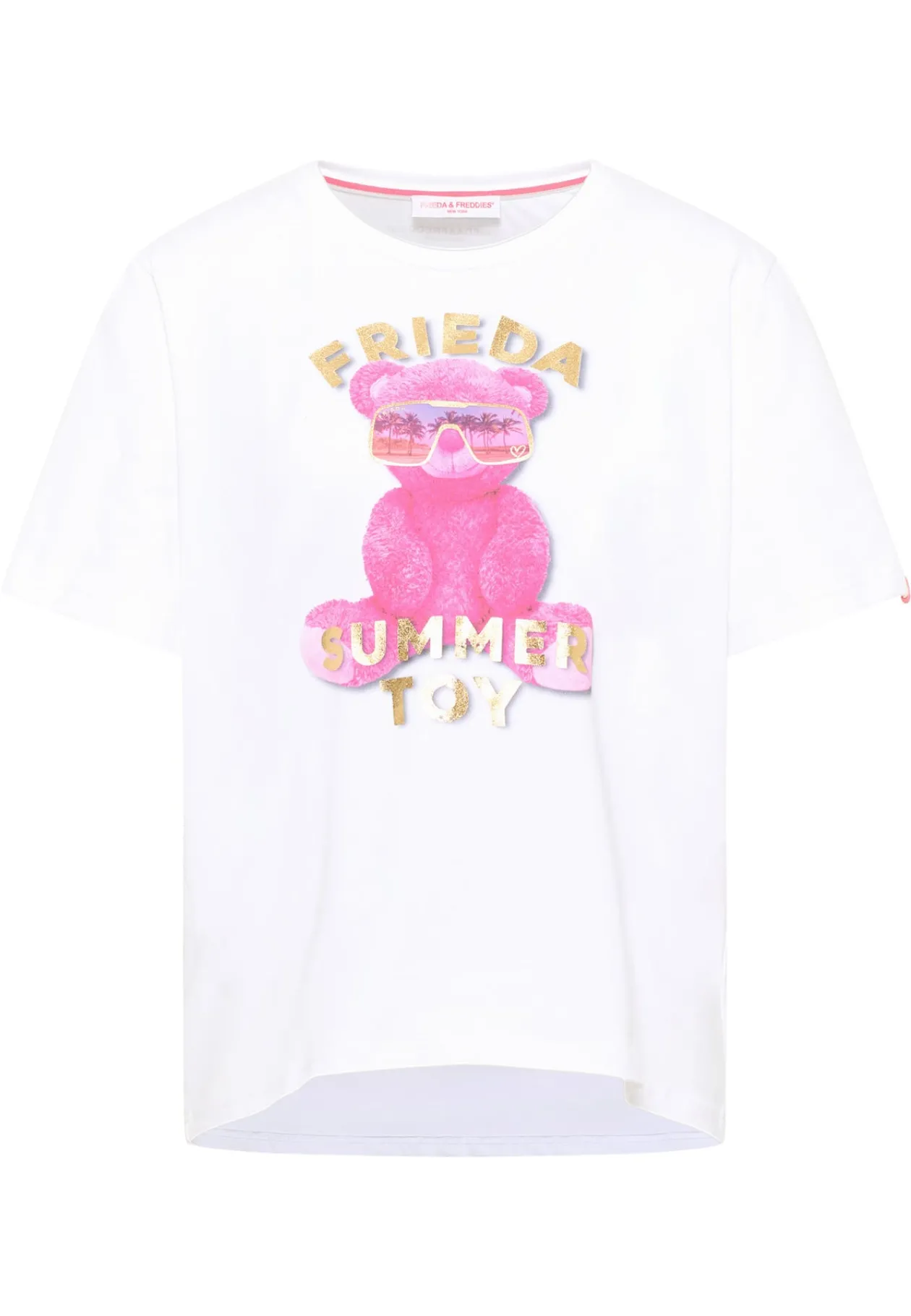 frieda_amp_freddies_white_6-1.webp FRIEDA & FREDDIES White Teddy Printed T shirt