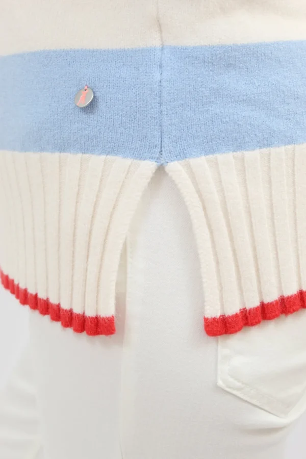FRIEDA AND FREDDIES Blue Stripe Sweater