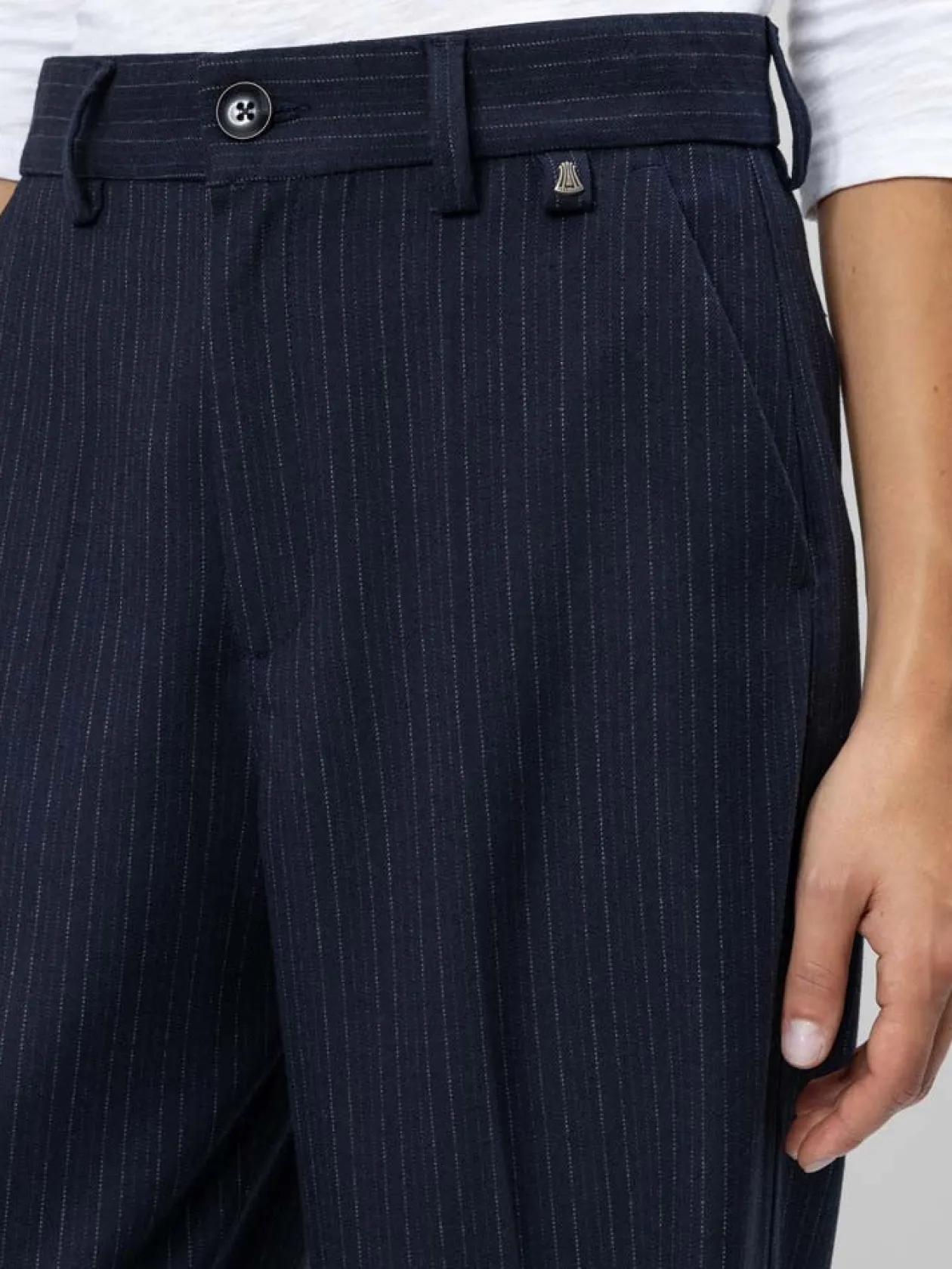 h_navy_pinstripe_pants_2.webp H Navy Pinstripe Pants