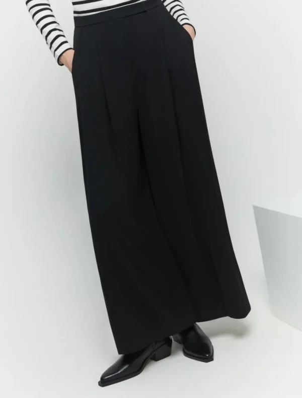 IBLUES Black Wide Trousers