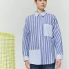 IBLUES Blue Pinstripe Shirt