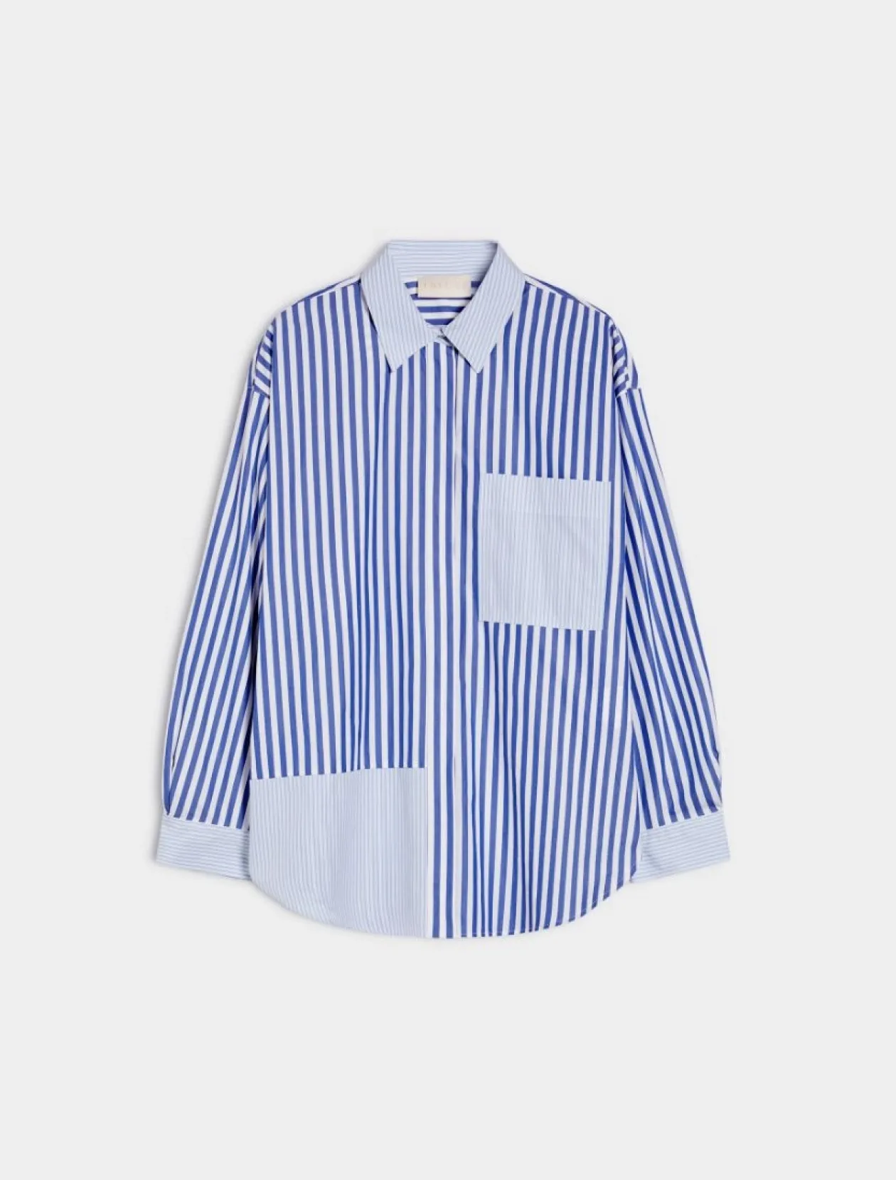 iblues_blue_pinstripe_shi_1.webp IBLUES Blue Pinstripe Shirt