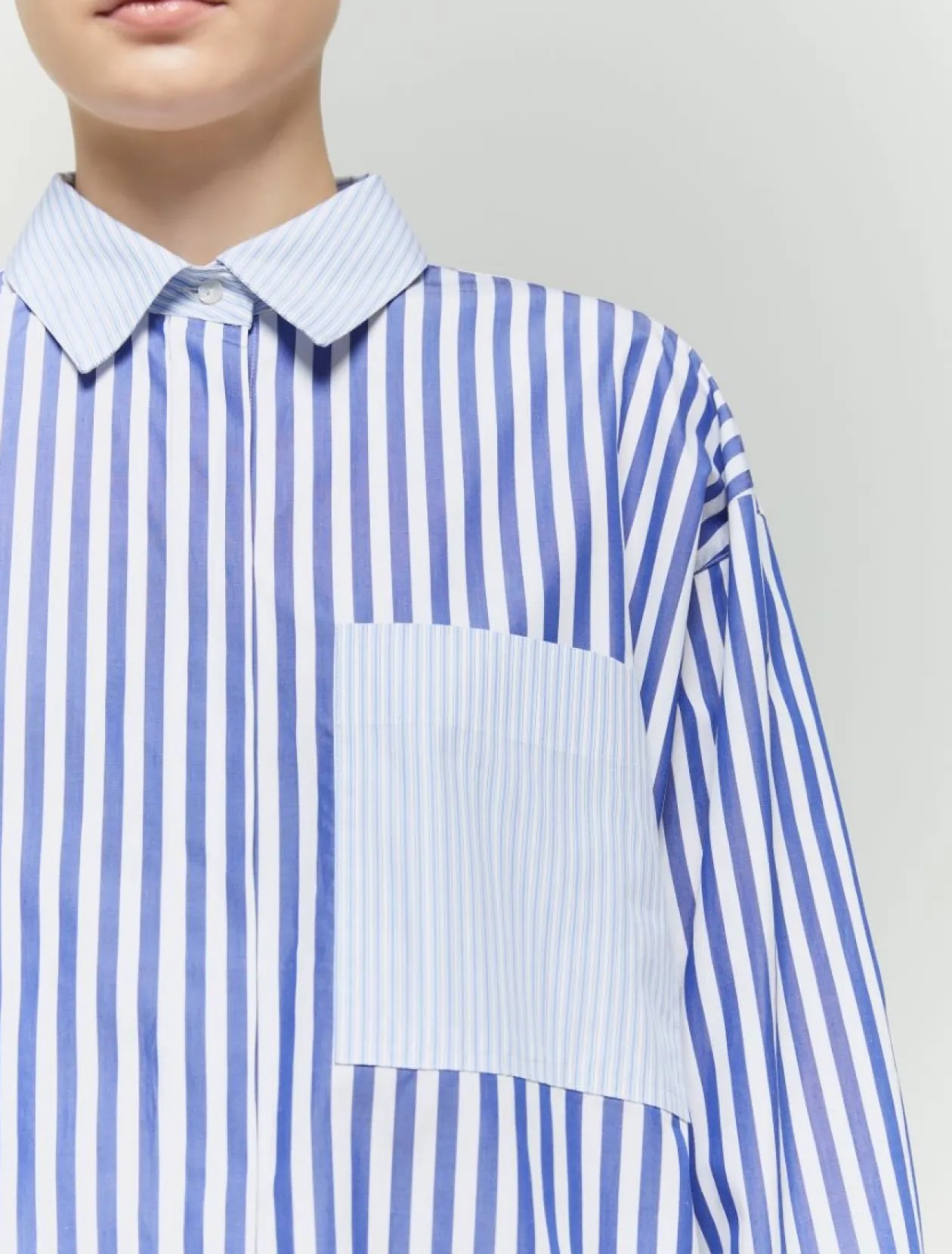 iblues_blue_pinstripe_shi_4.webp IBLUES Blue Pinstripe Shirt