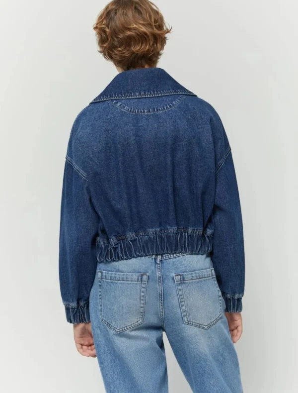 IBLUES Denim Bomber Style Jacket