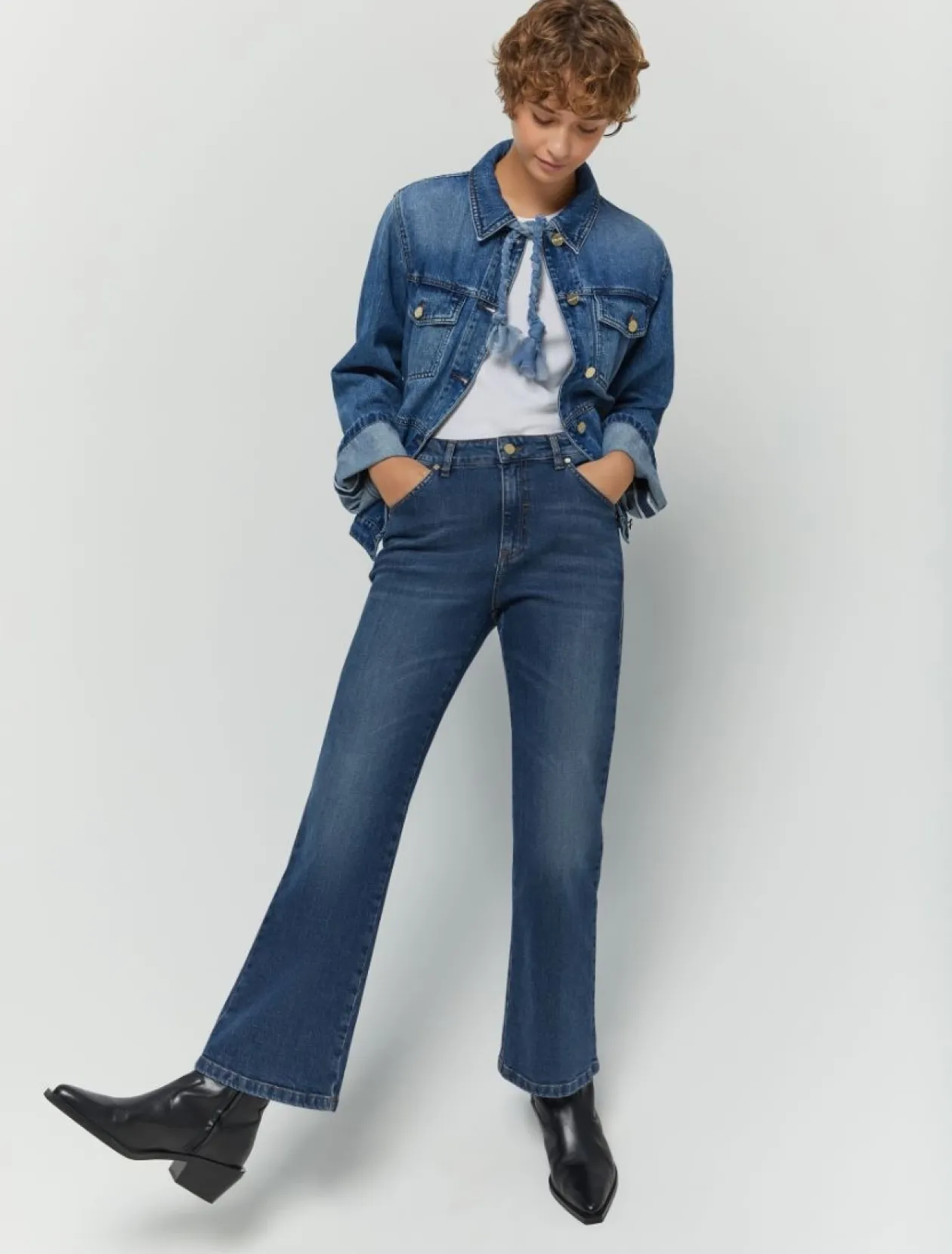 iblues_denim_bootcut_jean_0.webp IBLUES Denim Bootcut Jeans