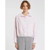 IBLUES Pink Pinstripe Cropped Shirt
