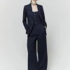 IBLUES Pinstripe Navy Blazer