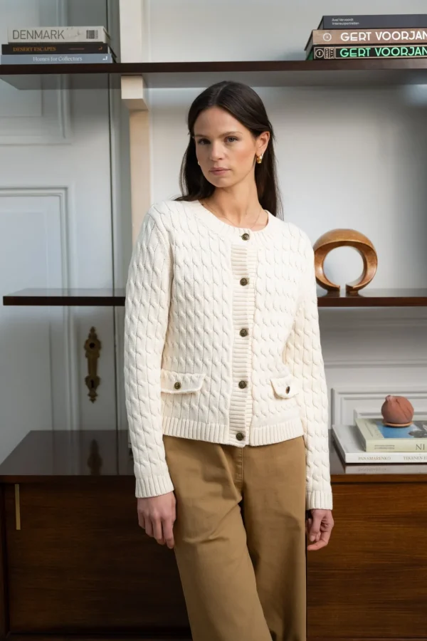 JEFF Cream Cardigan