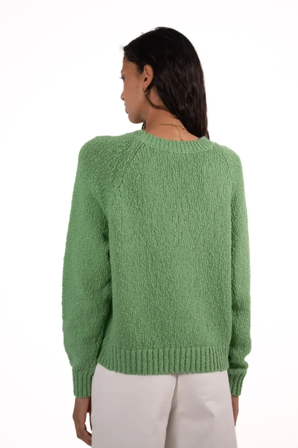 JEFF Green Jumper With A White Heart