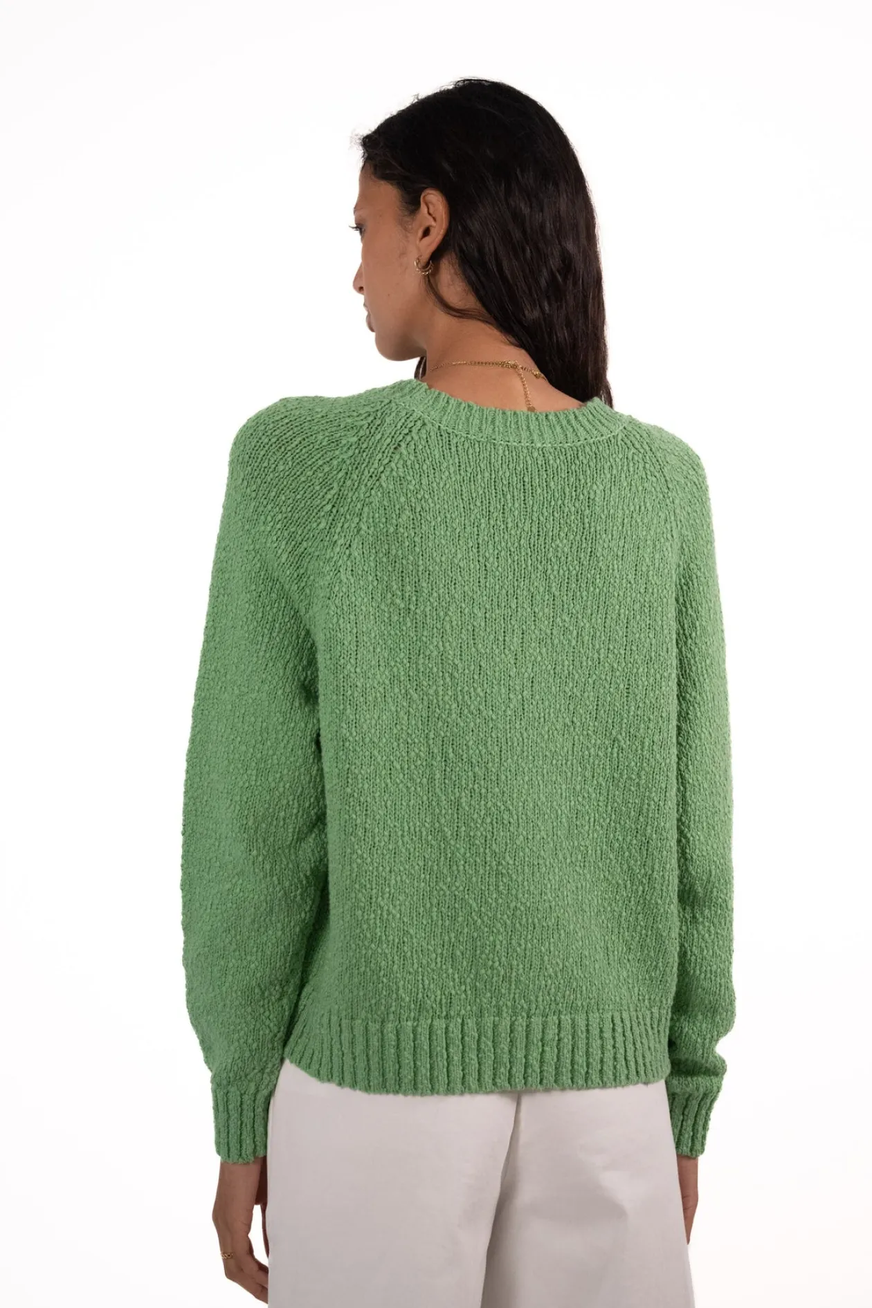 jeff_green_jumper_with_a__4.webp JEFF Green Jumper With A White Heart