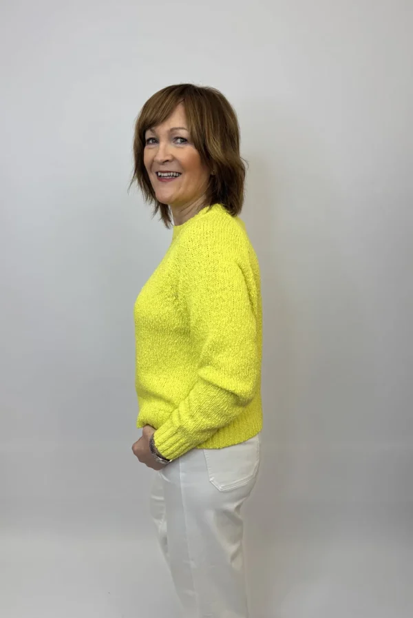 JEFF Yellow Heart Sweater