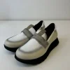 JOSE SAENZ Black & Beige Loafers