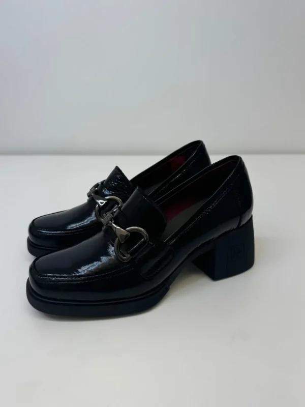 JOSE SAENZ Black Heel Loafers
