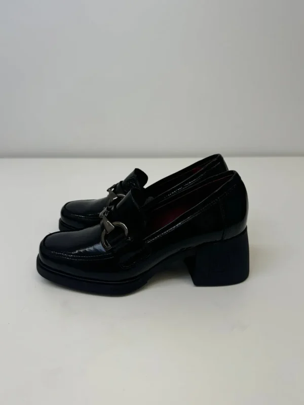 JOSE SAENZ Black Heel Loafers