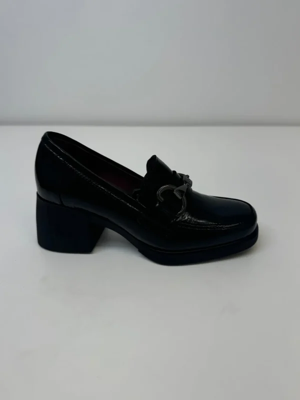 JOSE SAENZ Black Heel Loafers