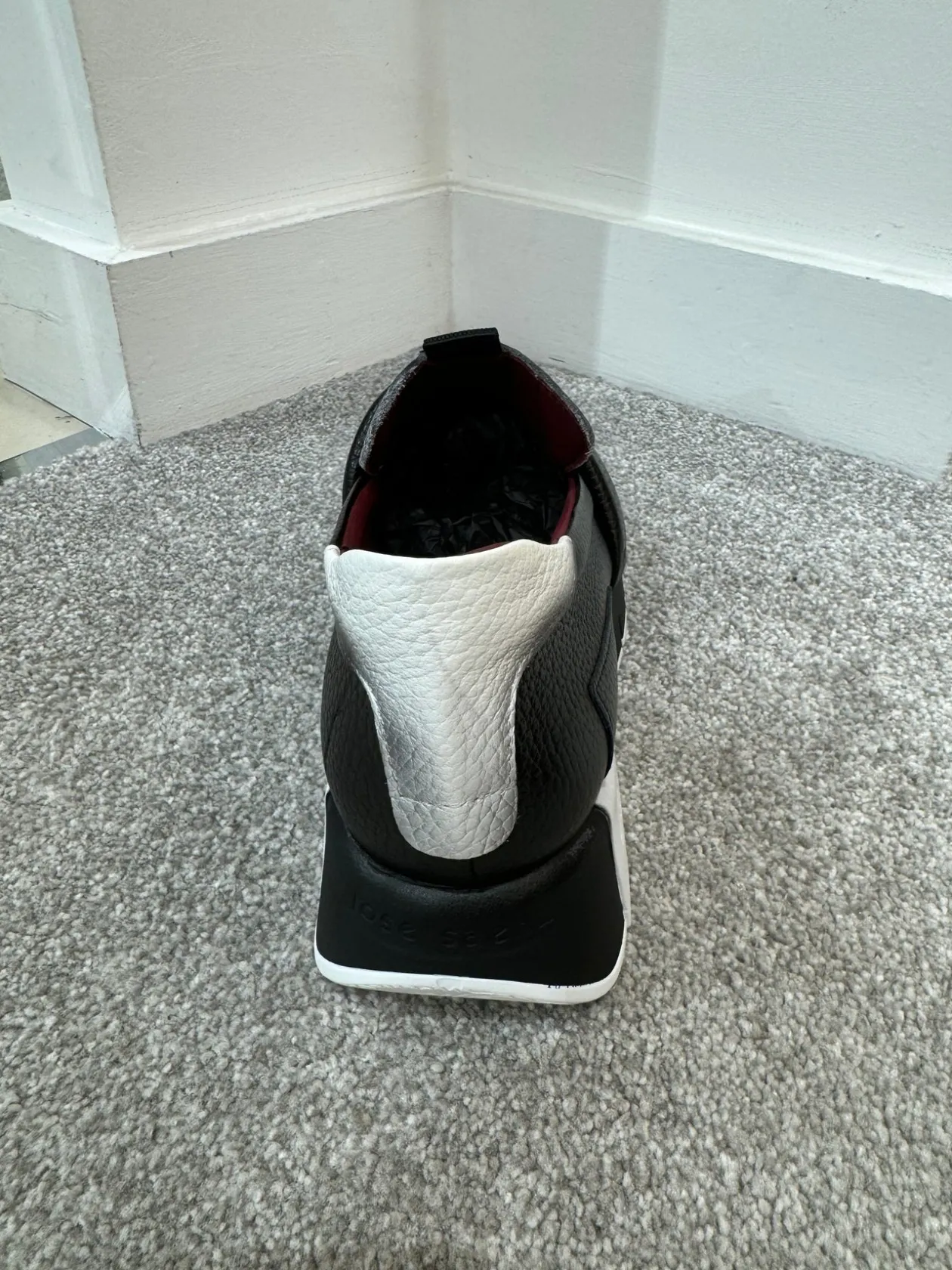 jose_saenz_ice_white_amp__4.webp JOSE SAENZ Ice White & Black Loafers