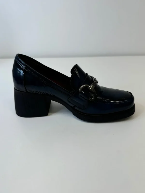 JOSE SAENZ Navy Heel Loafers