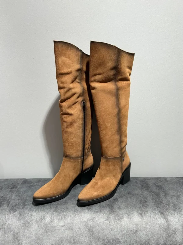 JOSE SAENZ Tan Suede Boots.