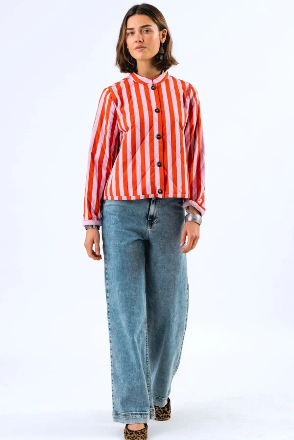 LOLLY'S LAUNDRY Pink Stripe Jacket