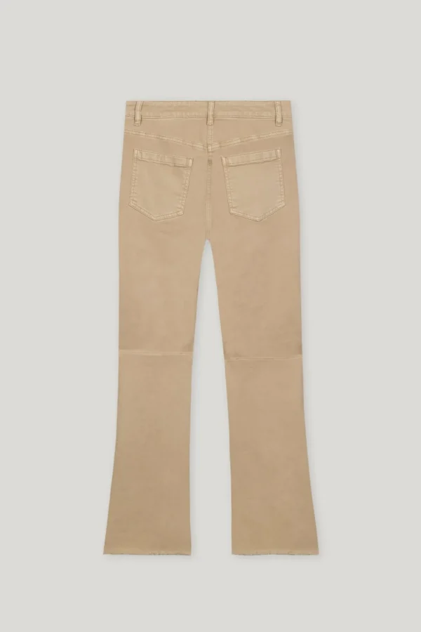 LUISA CERANO Beige Baby Flare Jeans