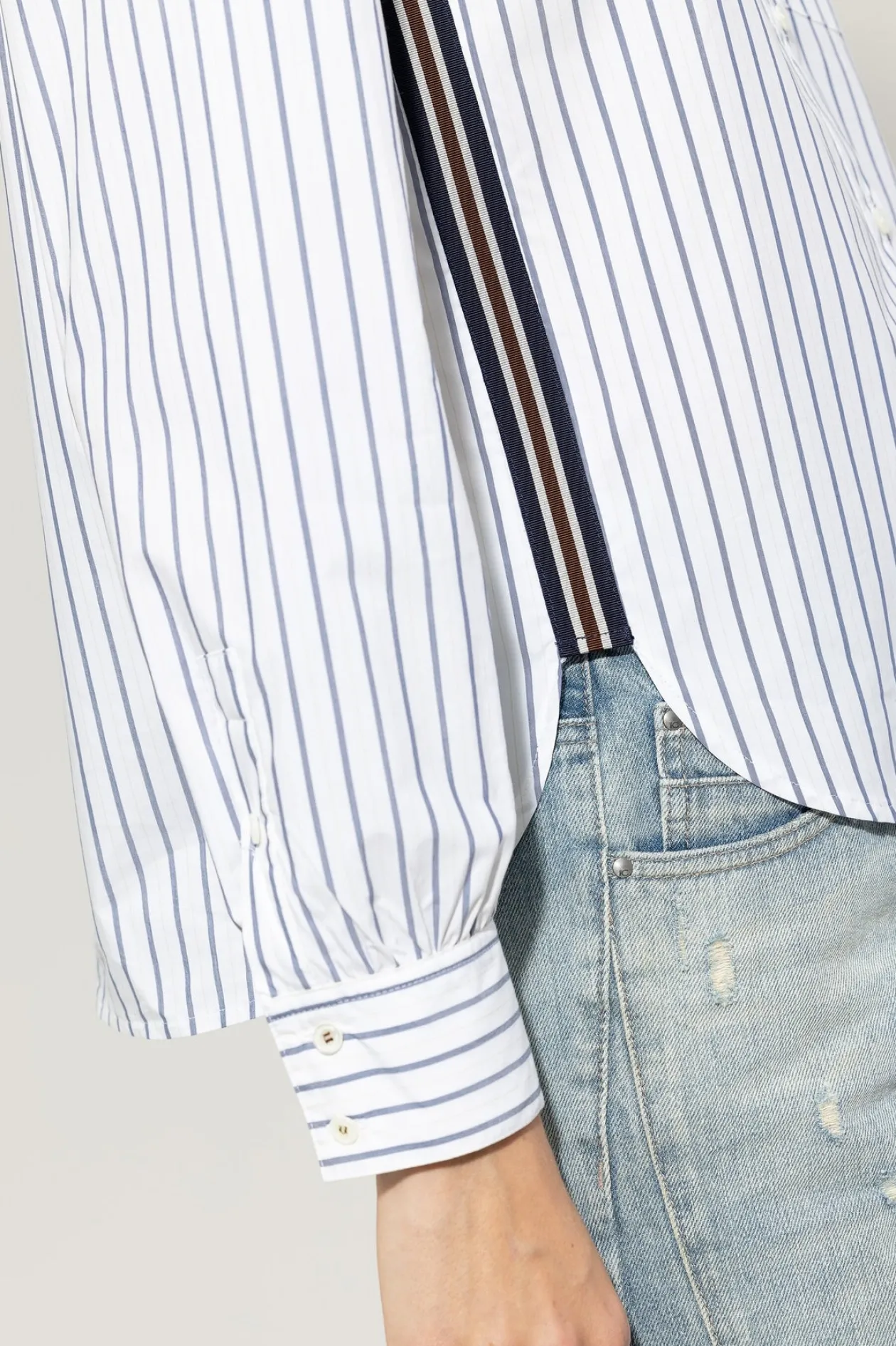 luisa_cerano_blue_striped_2.webp LUISA CERANO Blue Striped Shirt