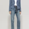LUISA CERANO Blue Vintage Tweed Blazer
