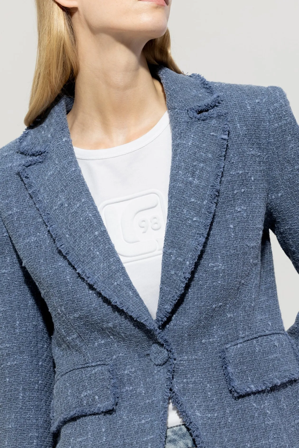 luisa_cerano_blue_vintage_1.webp LUISA CERANO Blue Vintage Tweed Blazer