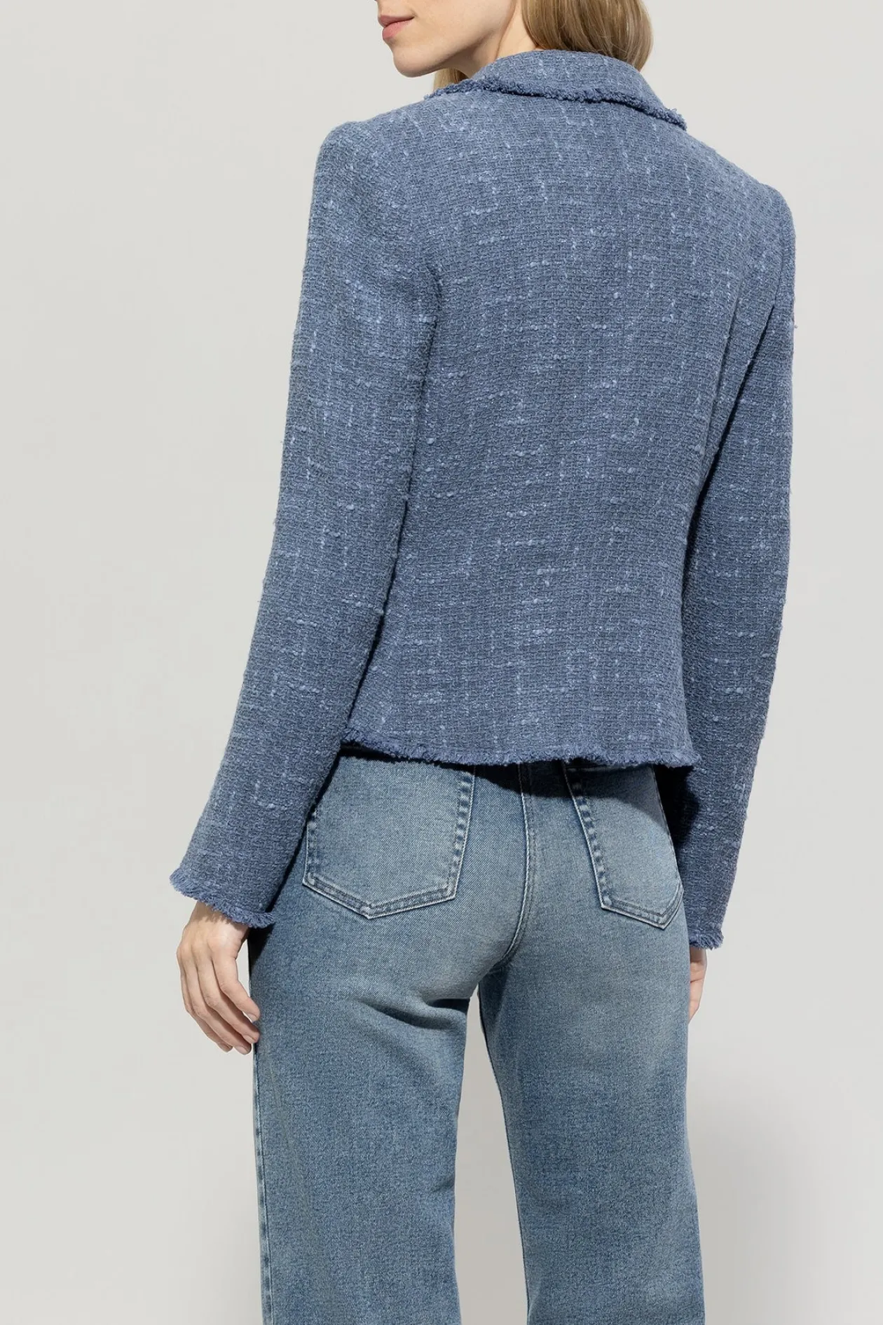 luisa_cerano_blue_vintage_3.webp LUISA CERANO Blue Vintage Tweed Blazer