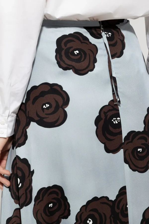 LUISA CERANO Floral Print Skirt
