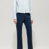 LUISA CERANO Navy Baby Flare Jeans