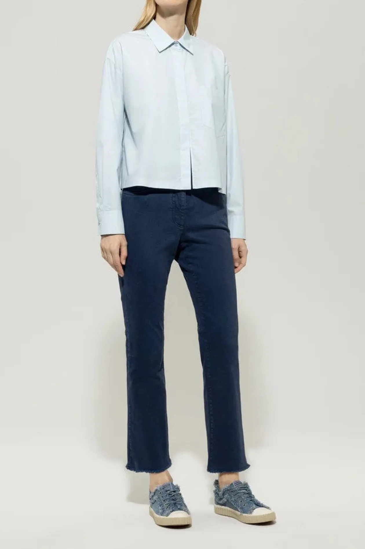 luisa_cerano_navy_baby_fl_0.webp LUISA CERANO Navy Baby Flare Jeans