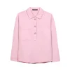 LUISA CERANO Pink Denim Blouse