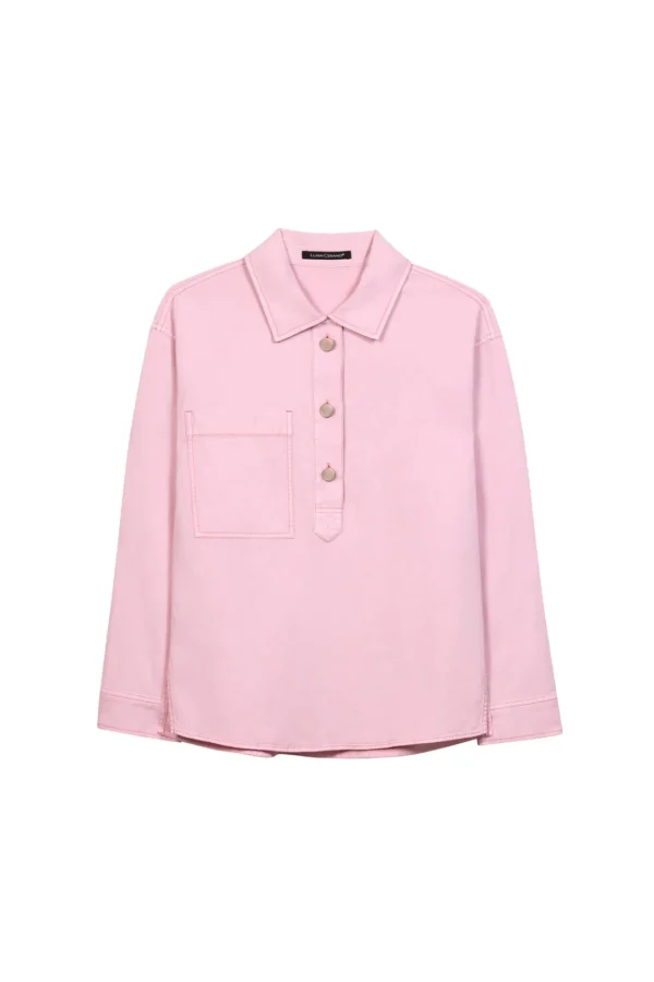 LUISA CERANO Pink Denim Blouse