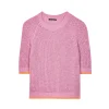 LUISA CERANO Pink Knitted Top