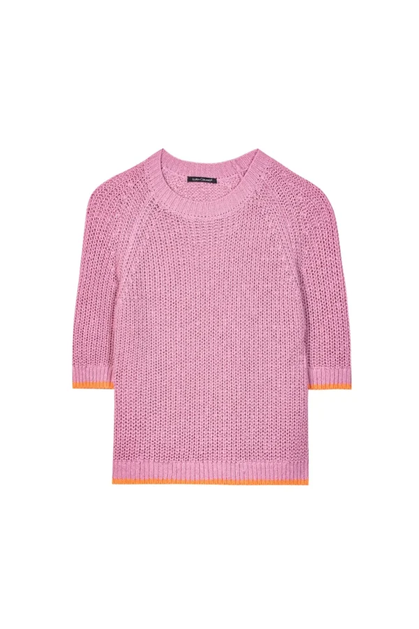 LUISA CERANO Pink Knitted Top