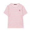 LUISA CERANO Pink Striped T-shirt