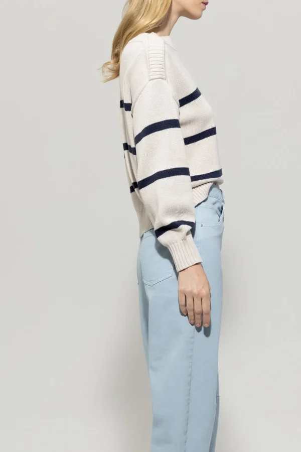 LUISA CERANO Striped Sweater